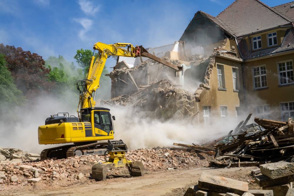 Démolition près de Dunkerque